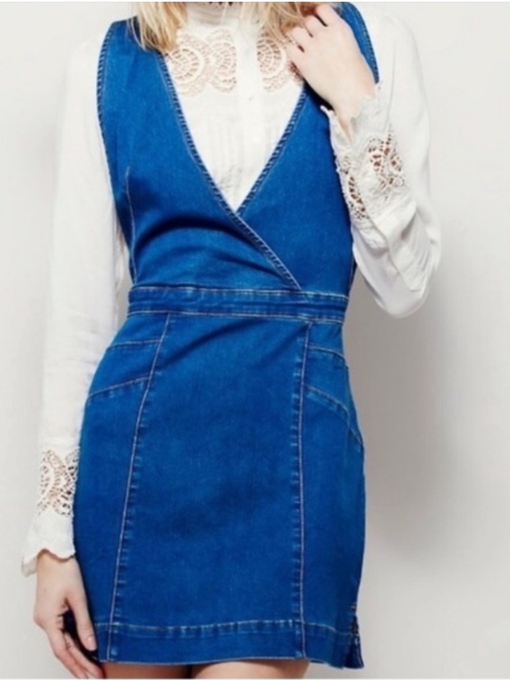 Free People Jean Mini Dress
